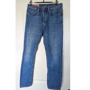 Men's Acne River Mid Blue Jeans